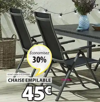 JYSK Chaise empilable offre