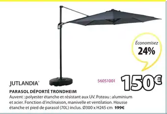 JYSK Parasol déporté trondheim offre