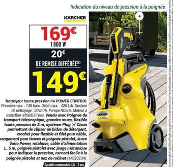 Bricorama Nettoyeur haute pression k4 power control offre