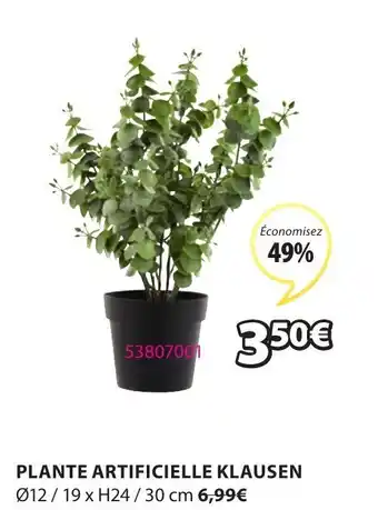 JYSK Plante artificielle klausen offre