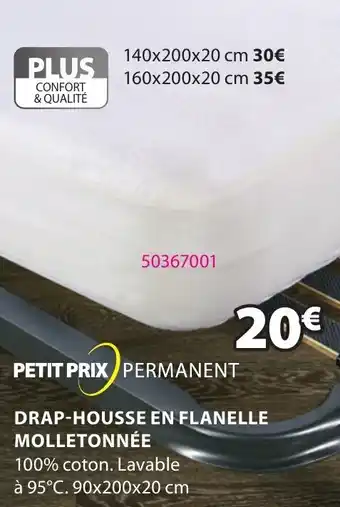 JYSK Drap-housse en flanelle molletonnée offre