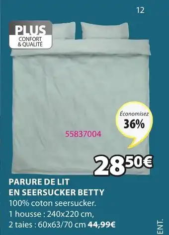 JYSK Parure de lit en seersucker betty offre