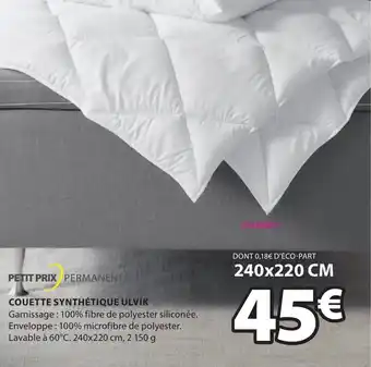 JYSK Couette synthétique ulvik offre