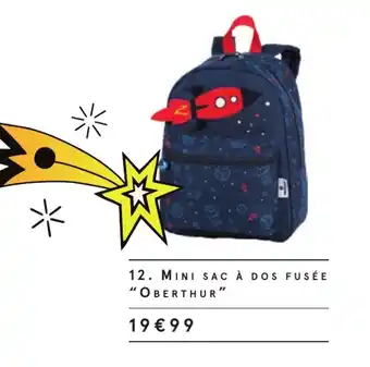 Monoprix Mini sac à dos fusée "oberthur" offre