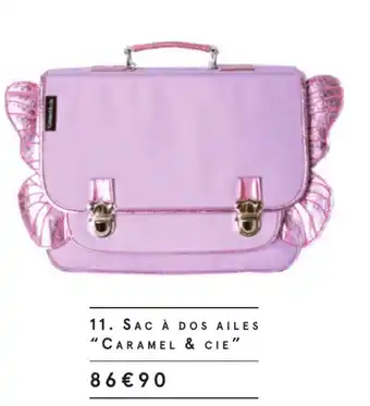 Monoprix Sac à dos ailes "caramel & cie" offre