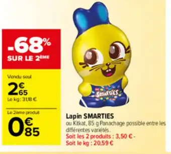 Carrefour Market Lapin smarties offre
