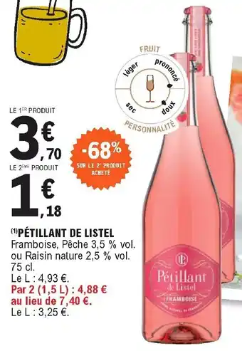 E.Leclerc Pétillant de listel offre