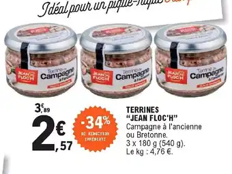 E.Leclerc Terrines "jean floc'h" offre