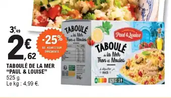 E.Leclerc Taboulé de la mer "paul & louise" offre