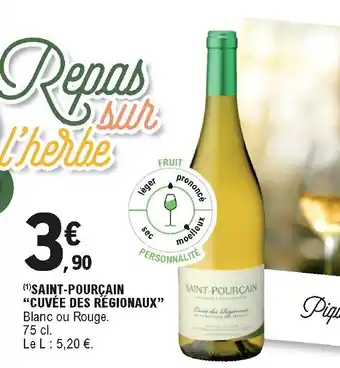E.Leclerc Saint-pourçain "cuvée des régionaux" offre