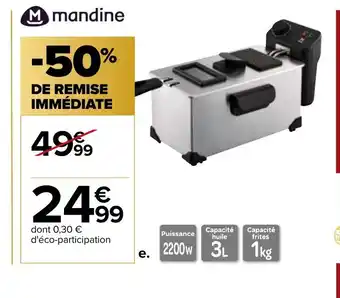 Carrefour Friteuse Semi-Professionnelle offre