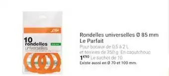 Gamm vert Rondelles universelles ø 85 mm le parfait offre