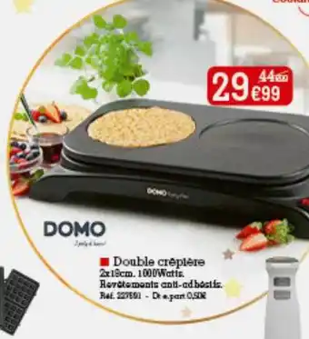 Kandy Double crêpière domo offre