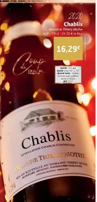 Colruyt Chablis 2020 offre