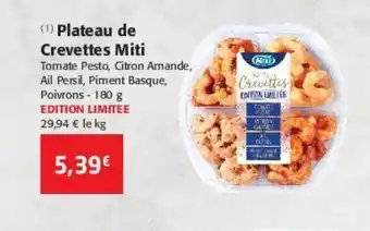 Colruyt Plateau de crevettes miti offre