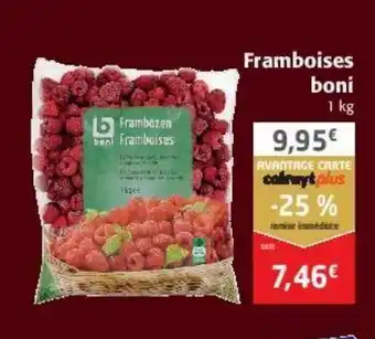 Colruyt Framboises boni offre