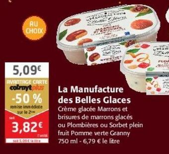 Colruyt La manufacture des belles glaces offre