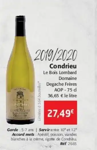 Colruyt Condrieu 2019/2020 offre