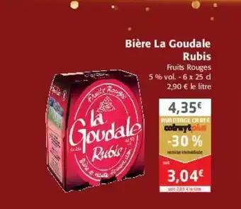 Colruyt Bière la goudale rubis offre
