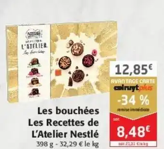 Colruyt Les bouchées les recettes de l'atelier nestlé offre