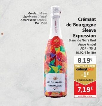 Colruyt Crémant de bourgogne sleeve expression offre