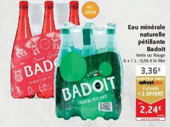 Colruyt Eau minérale naturelle pétillante badoit offre