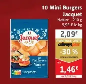 10 mini burgers jacquet