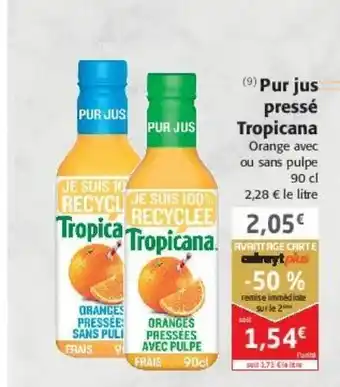 Colruyt Pur jus pressé tropicana offre