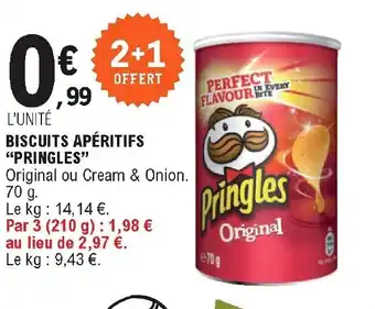 E.Leclerc Biscuits apéritifs "pringles" offre
