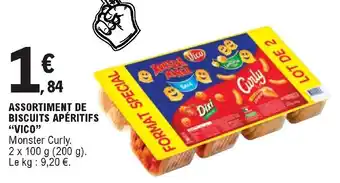 E.Leclerc Assortiment de biscuits apéritifs "vico" offre