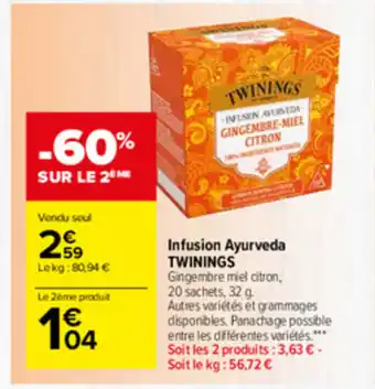 Infussion ayurveda twinings