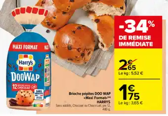 Carrefour Market Brioche pépites doo wap offre