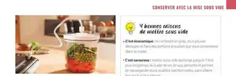 Gamm vert La mise sous vide offre