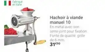 Gamm vert Hachoir à viande manuel 10 offre