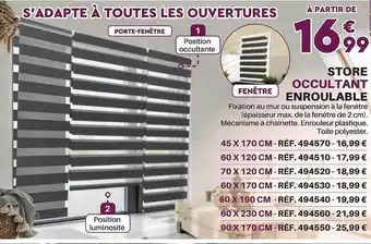 Shopix Store occultant enroulable offre