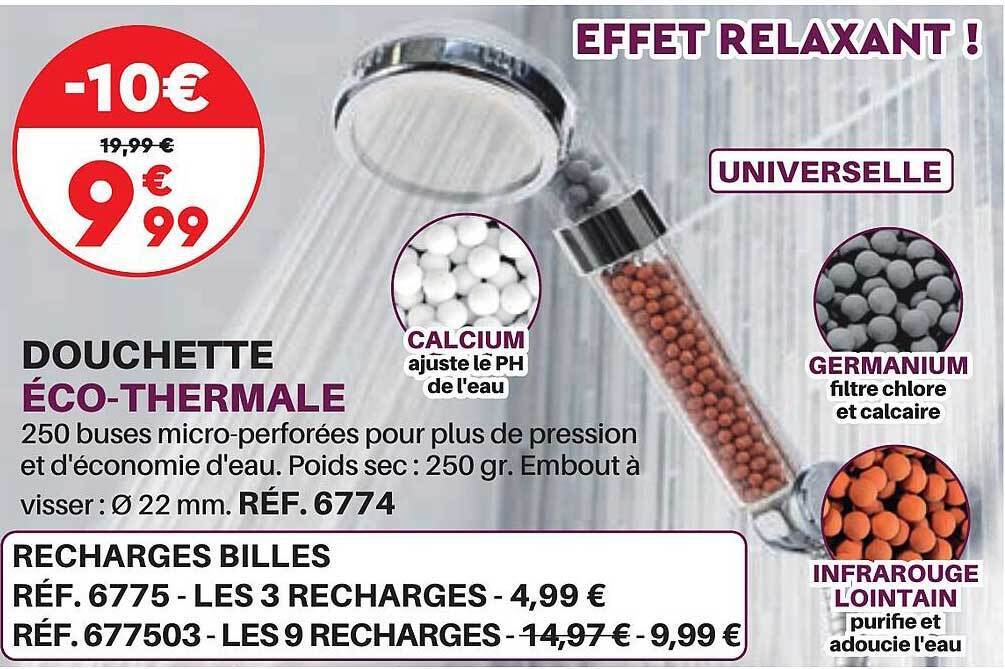 Promo Douchette écothermale chez Shopix
