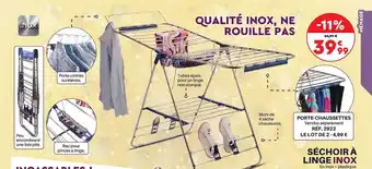 Shopix Sécoir à linge inox offre