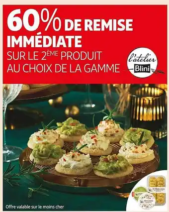 Auchan La gamme l'atelier blini offre