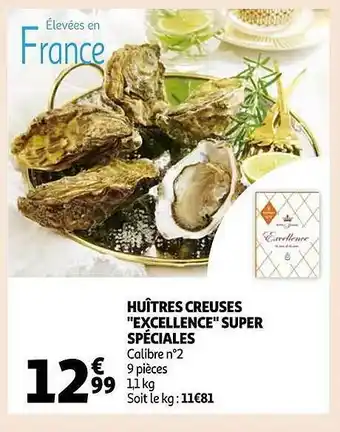 Huîtres creusés