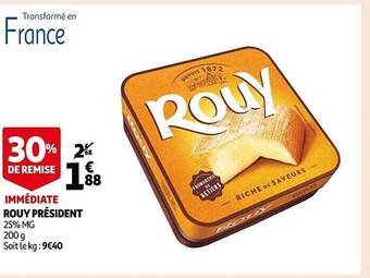 Auchan Rouy président offre