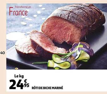 Auchan Rôti de biche mariné offre