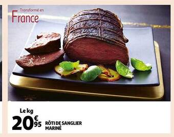 Rôti de sanglier mariné
