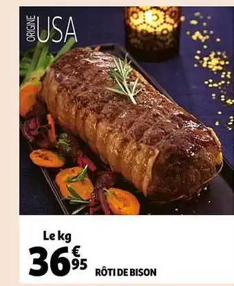 Auchan Rôti de bison offre