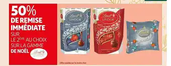 Auchan La gamme de noël lindt lindor offre