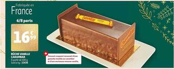 Auchan Bûche vanille carambar offre