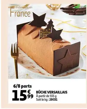 Auchan Bûche versaillais offre