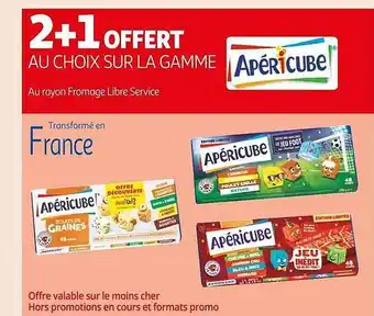Auchan La gamme apéricube offre