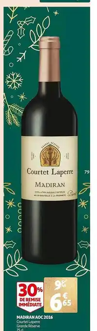 Auchan Madiran aoc 2016 courtet laperre offre