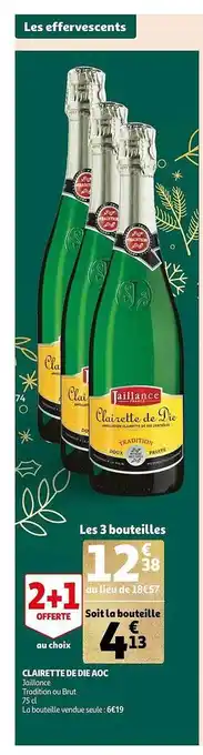 Auchan Clairette de die aoc jaillance offre