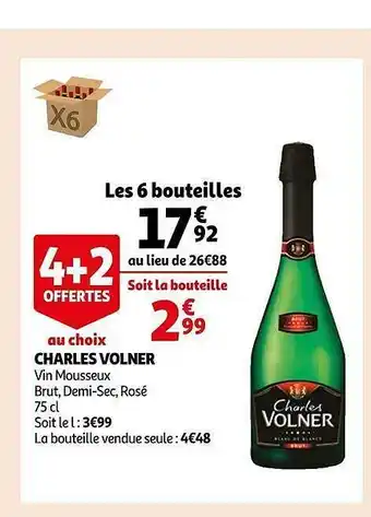 Auchan Charles volner vin mousseux offre
